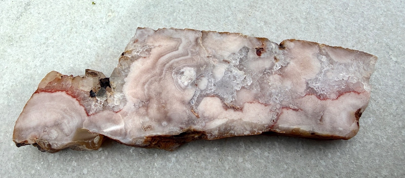 Wholesale Lot 2 Lbs Natural Pink Amethyst Flower Agate Slab Crystal