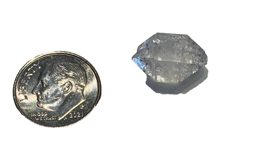 Genuine Natural Herkimer Diamond Clear Quartz 16 x 11 mm. 8 Ct. Item # 2