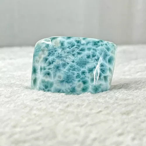 DOMINCAN REPUBLIC LARIMAR TEAL FREEFORM POLISHED GEMSTONE 134 g