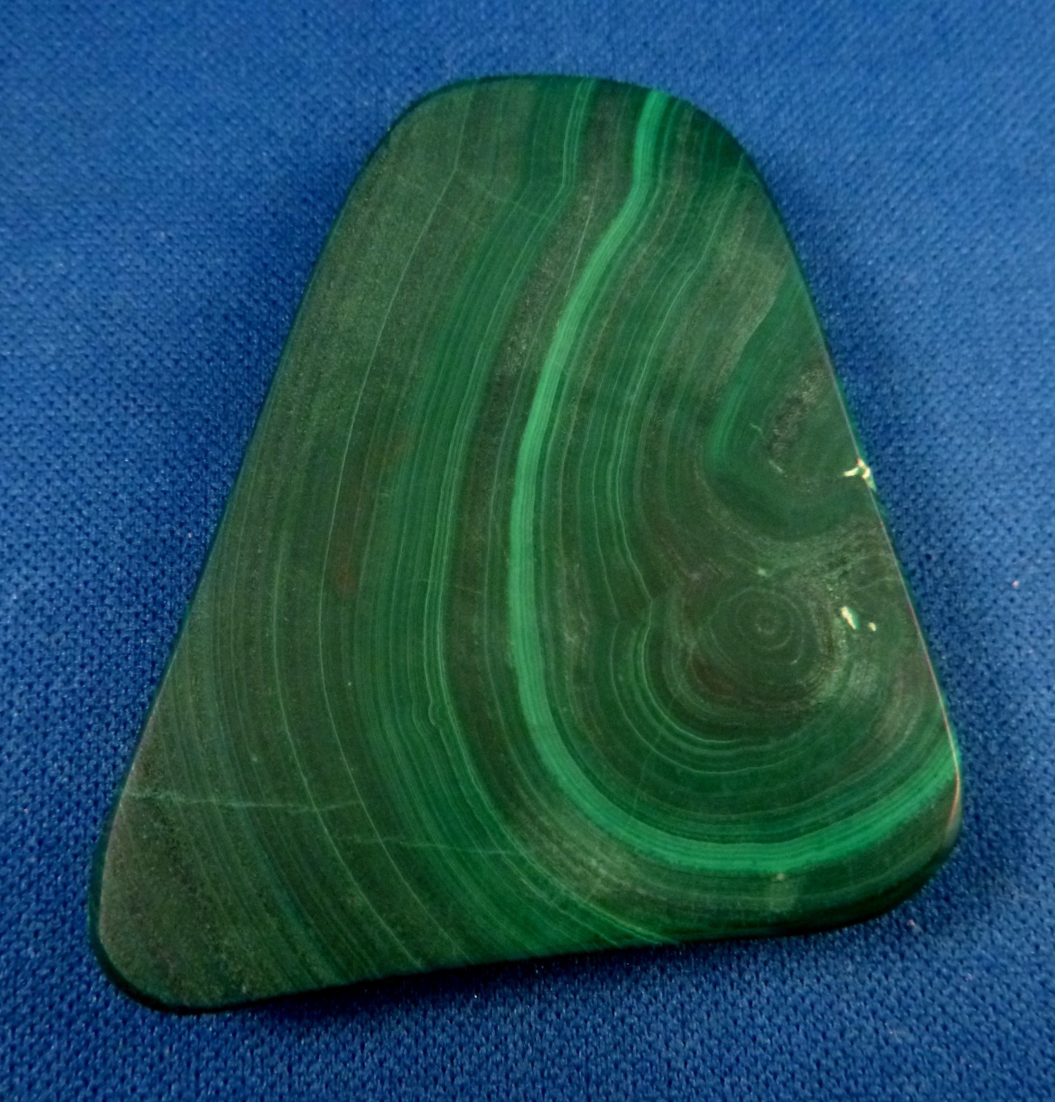 2″ GREEN MALACHITE gemstone slab freeform 27 grams for jewelry making FREE SHIP