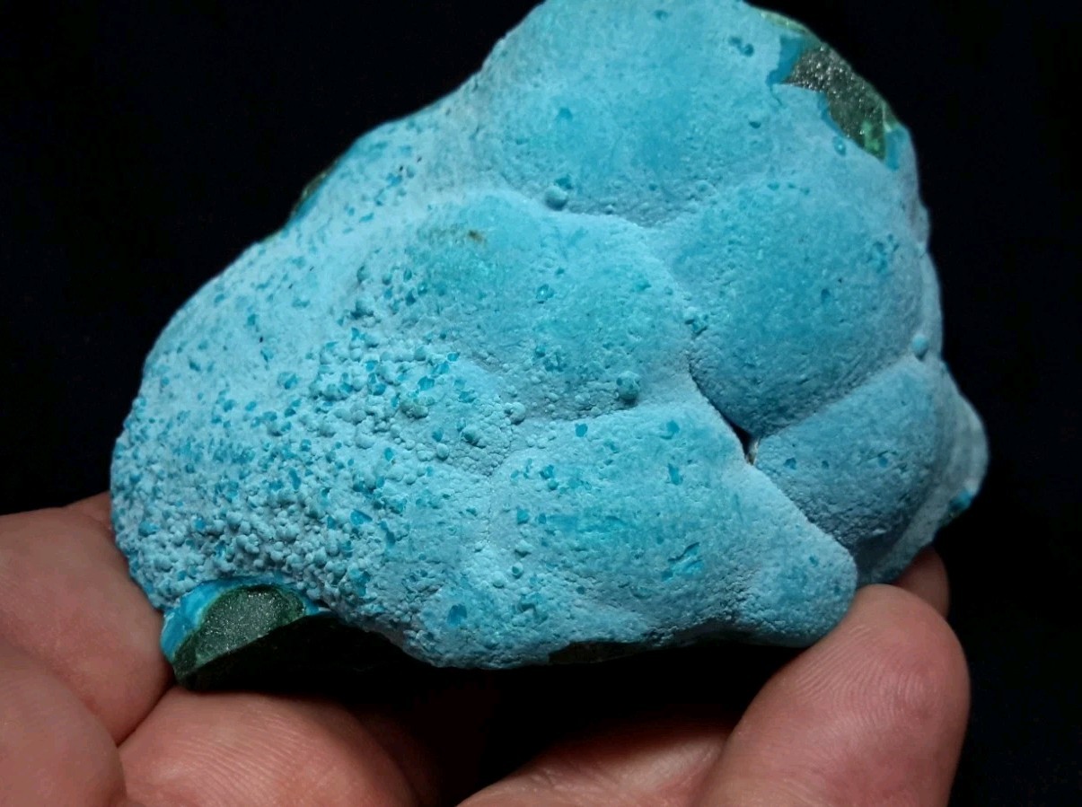 3″ CHRYSOCOLLA on MALACHITE from the Democratic Republic of Congo
