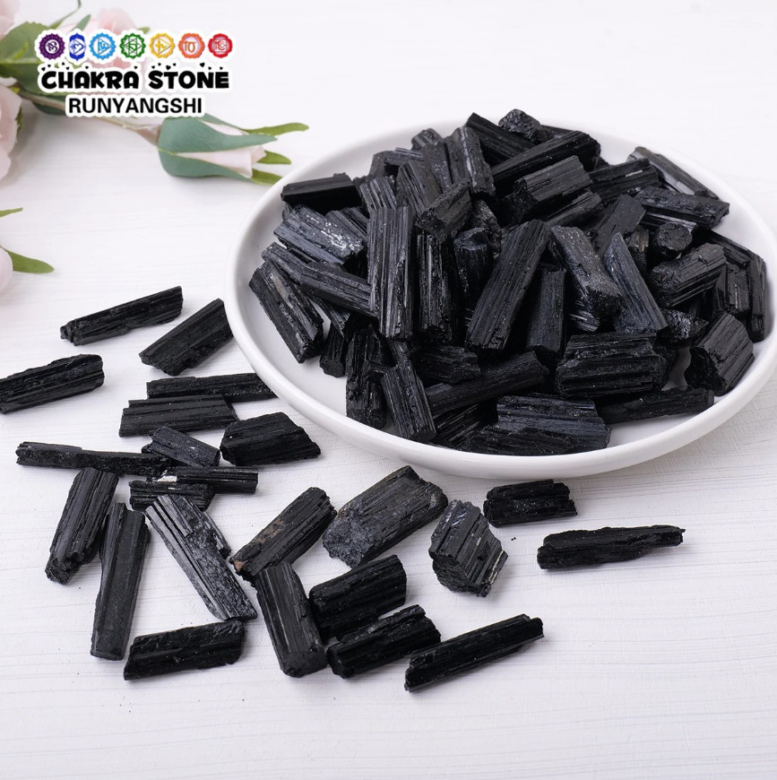 1pc 50g Black Tourmaline Raw Stone – Natural Crystal Reiki Healing Mineral – NEW