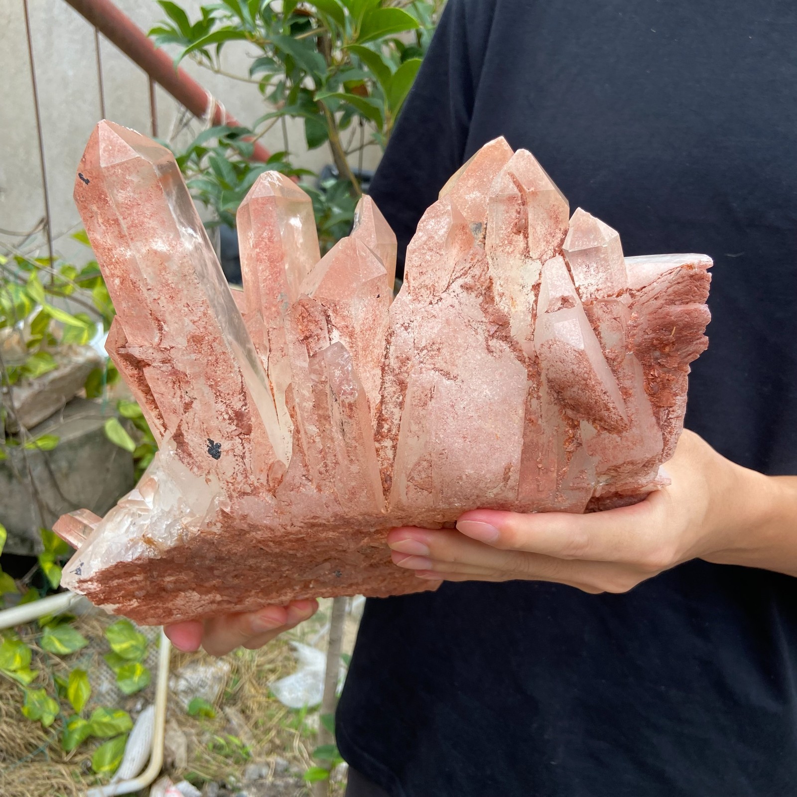 14.3lb Natural Clear White Quartz Crystal Cluster Energy Healing Specimen