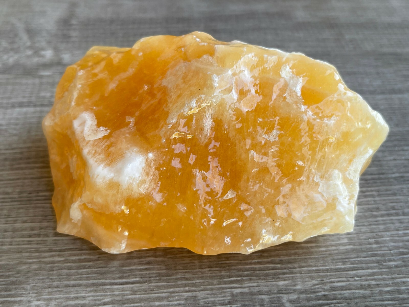 Extra Large Orange Calcite Rough Stones, 3″ – 5″ Raw Calcite Orange Natural