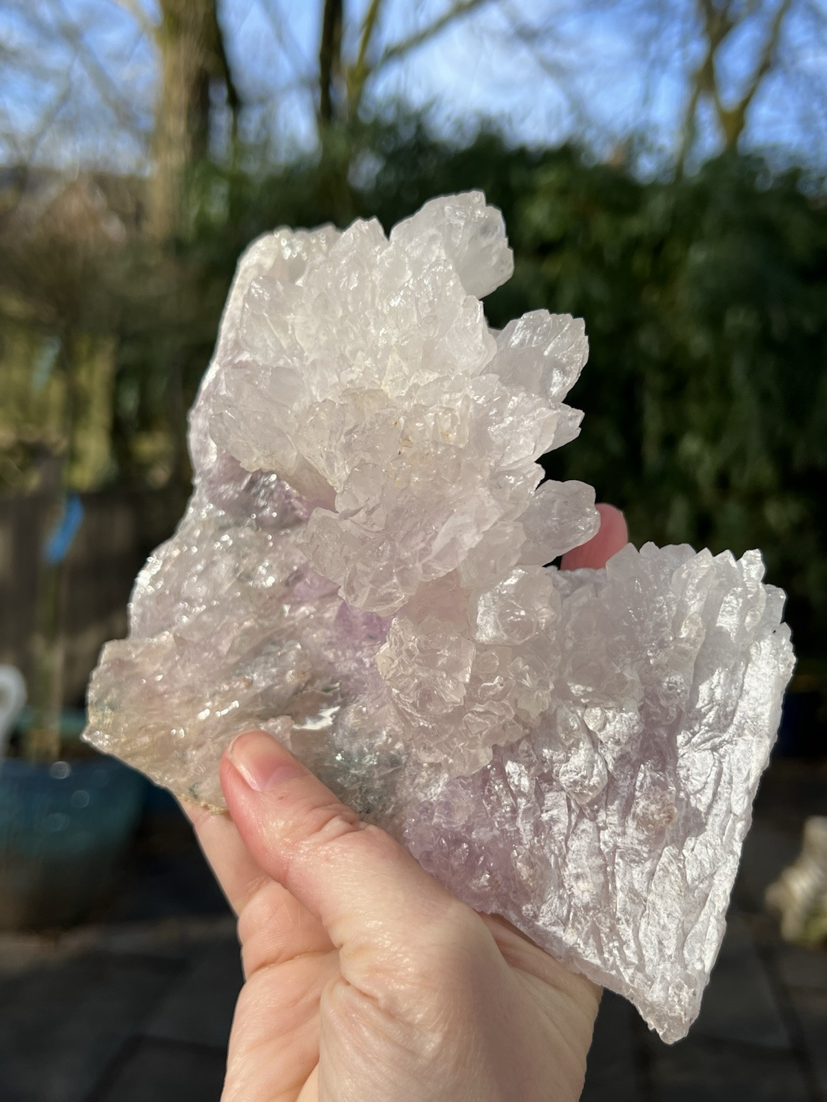 Pink Quartz Or Amethyst Rose Quartz Brazilian AAA+ Fan Like Structure