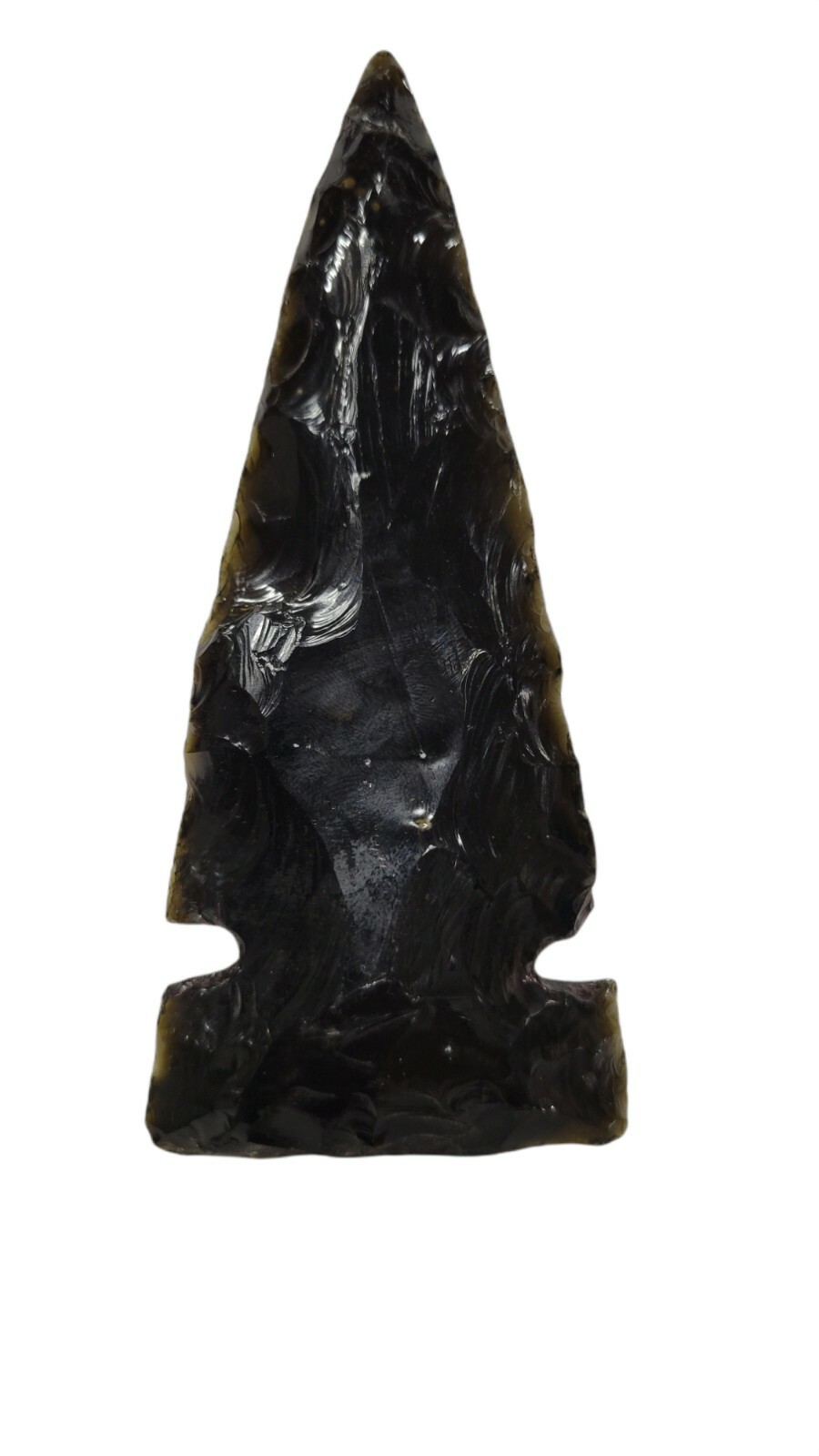 Black Obsidian Spearhead, Obsidian Arrow, Black Obsidian, 5.5 Inches