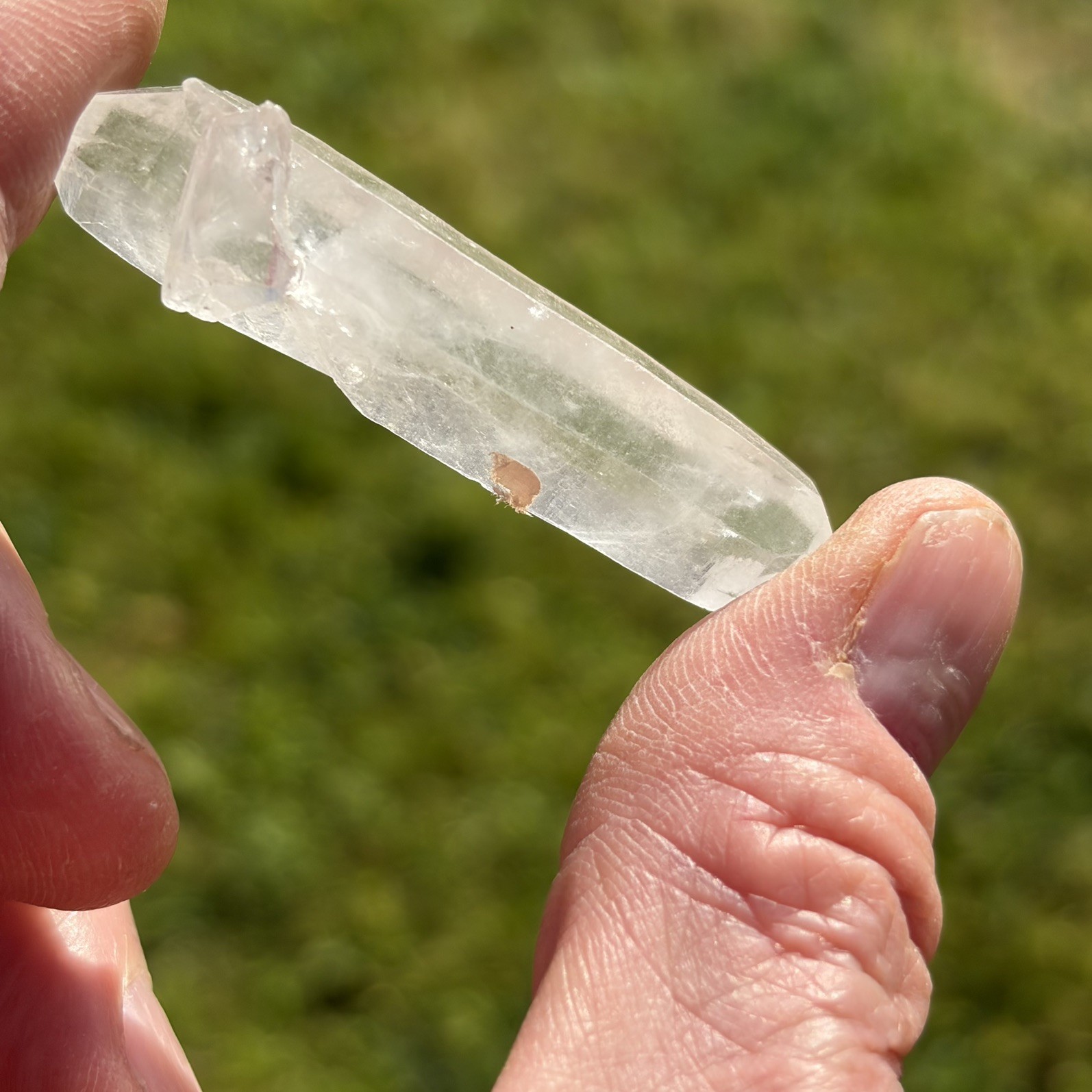 Naturally Double Terminated Quartz Point 14 grams approx
