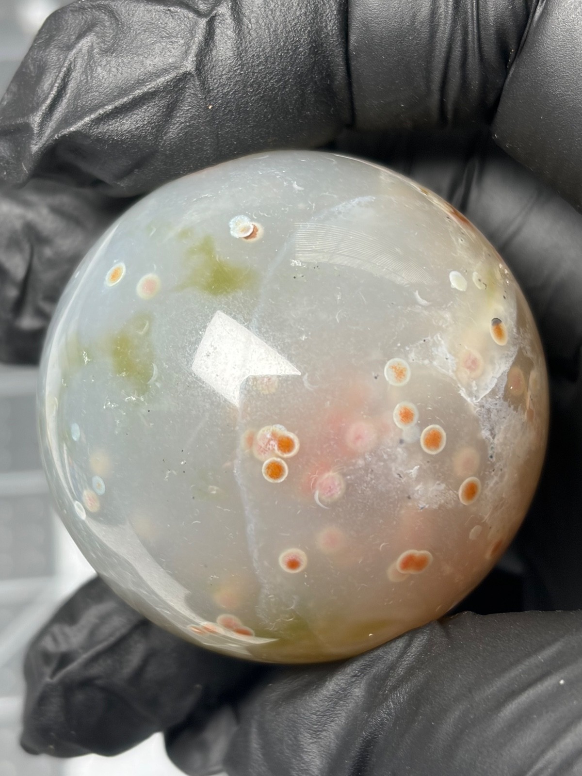 Rare Ocean Jasper Jelly Sphere Orbs