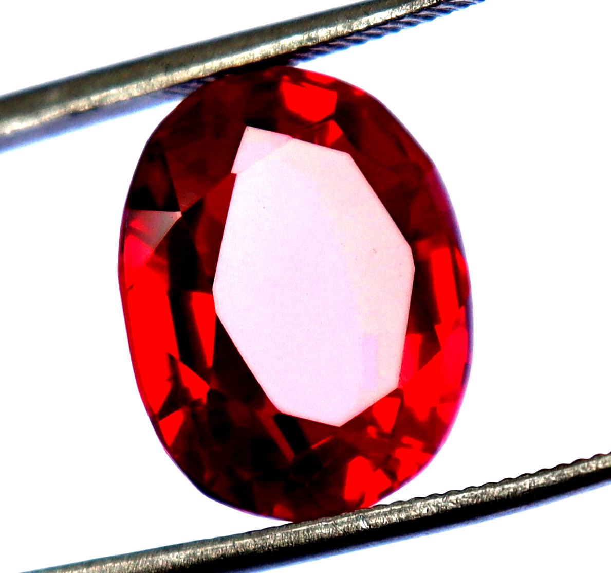 Oval Cut 11 CT BURMA Pigeon Blood Red Ruby Certified Loose Gemstone