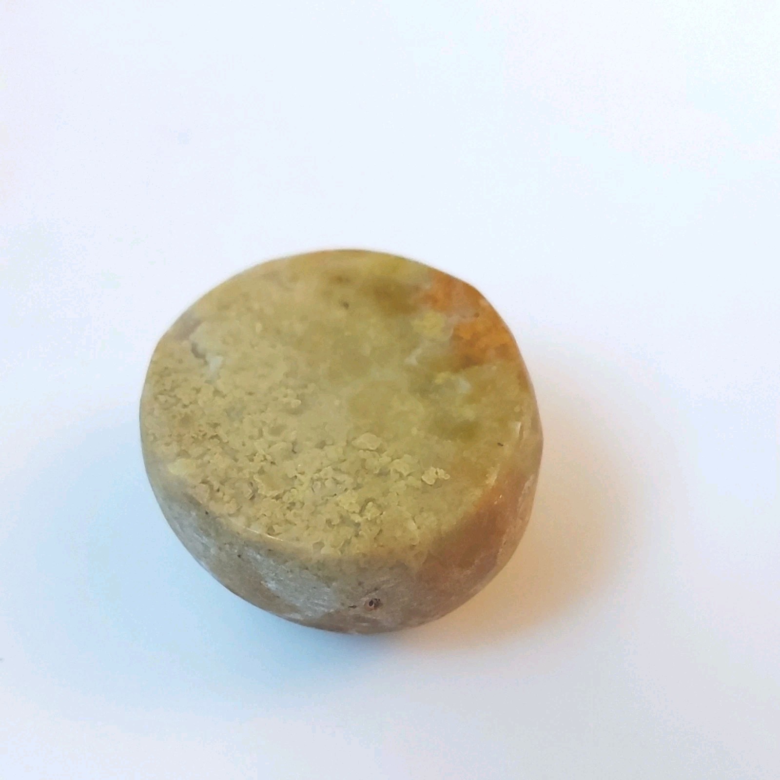 Green Opal ½ Cut Crystal/Mineral 3.5X2.5cm, 48grams, ½ Polished