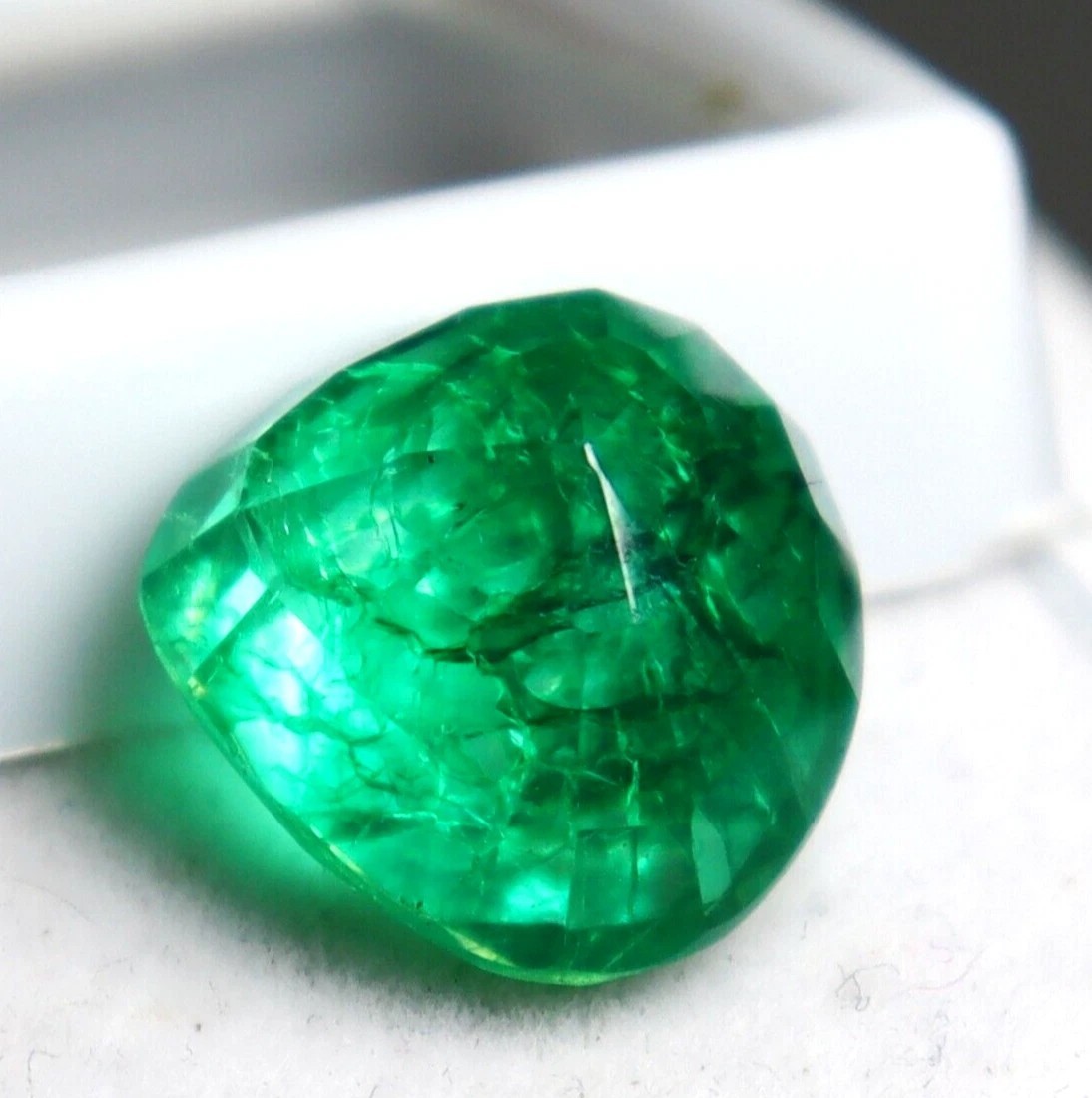 Pear Cut Green COLOMBIAN Emerald CERTIFIED Natural Best Loose Gemstone 9 Ct
