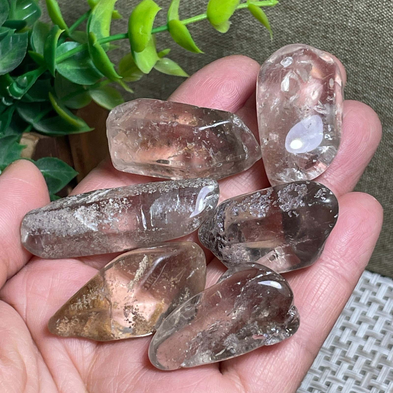 6pcs beautiful stone original Specimen Garden viewing home decor 80g A64