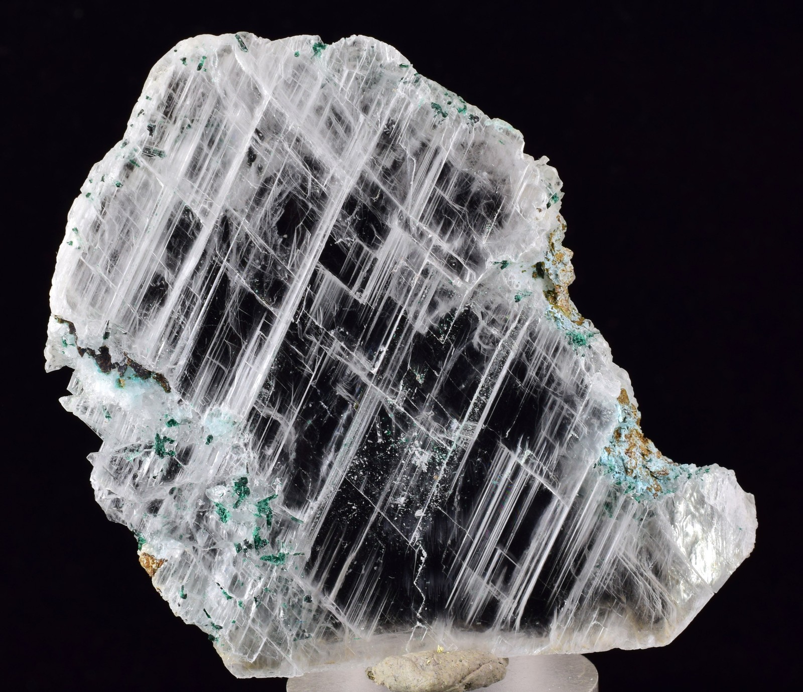 4.6cms GEM ATACAMITE INSIDE SELENITE CRYSTAL LILY MINE PERU TB179