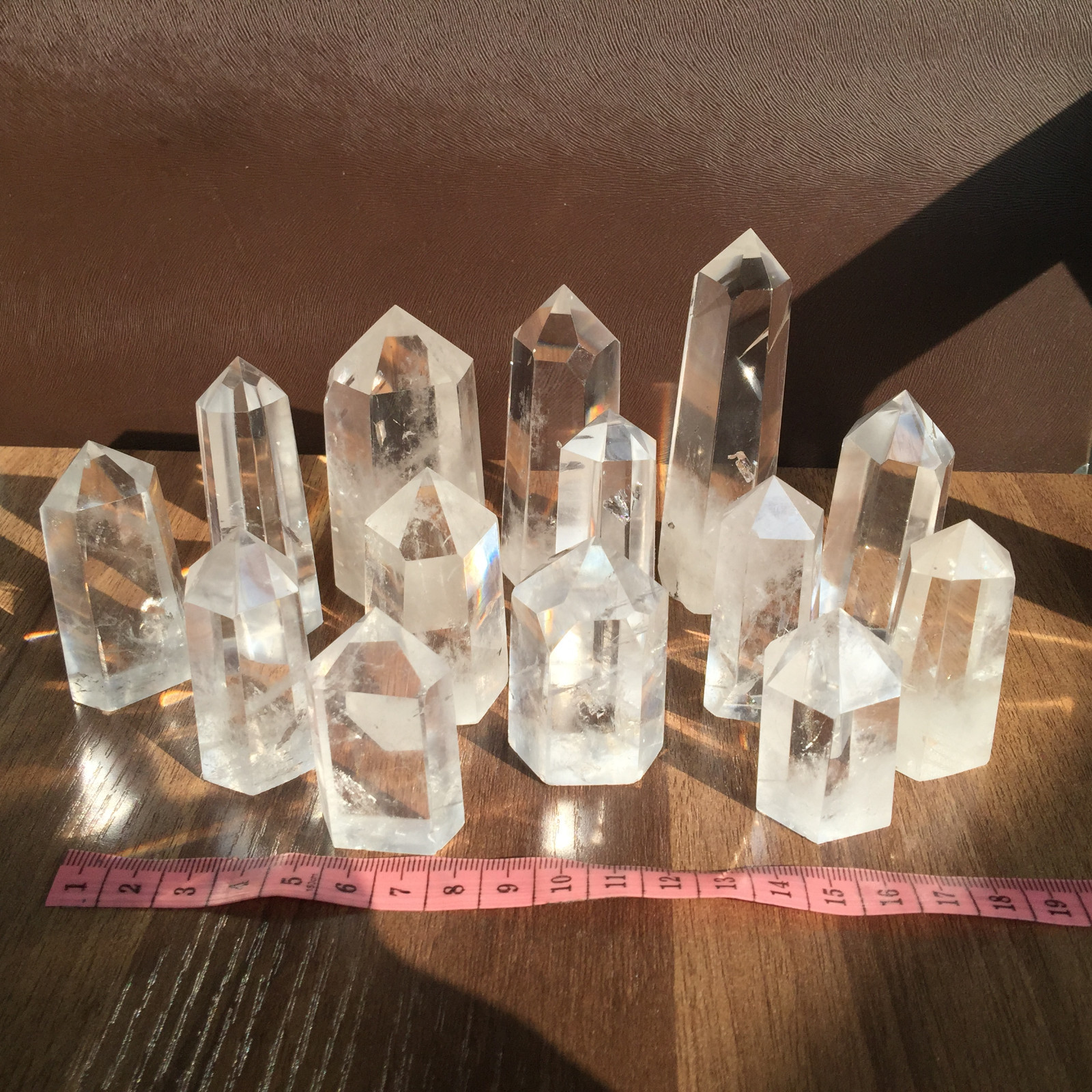A lot natural clear quartz obelisk white crystal wand point healing random 2.2LB