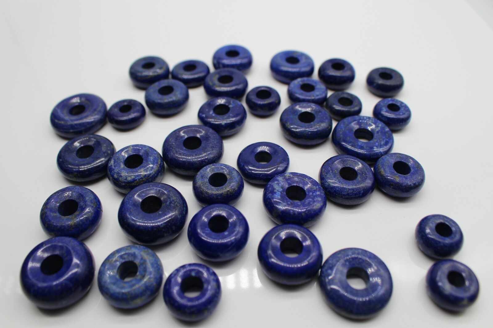 Lapislazuli Donuts Pendant Polished Healing Stones Natural Stones Gems