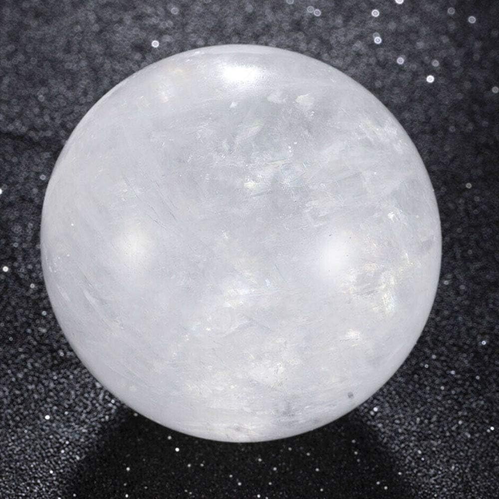 Wixine 1Pcs 35-40Mm Rare Clear Natural Rainbow Large Quartz Crystal Sphere Ball
