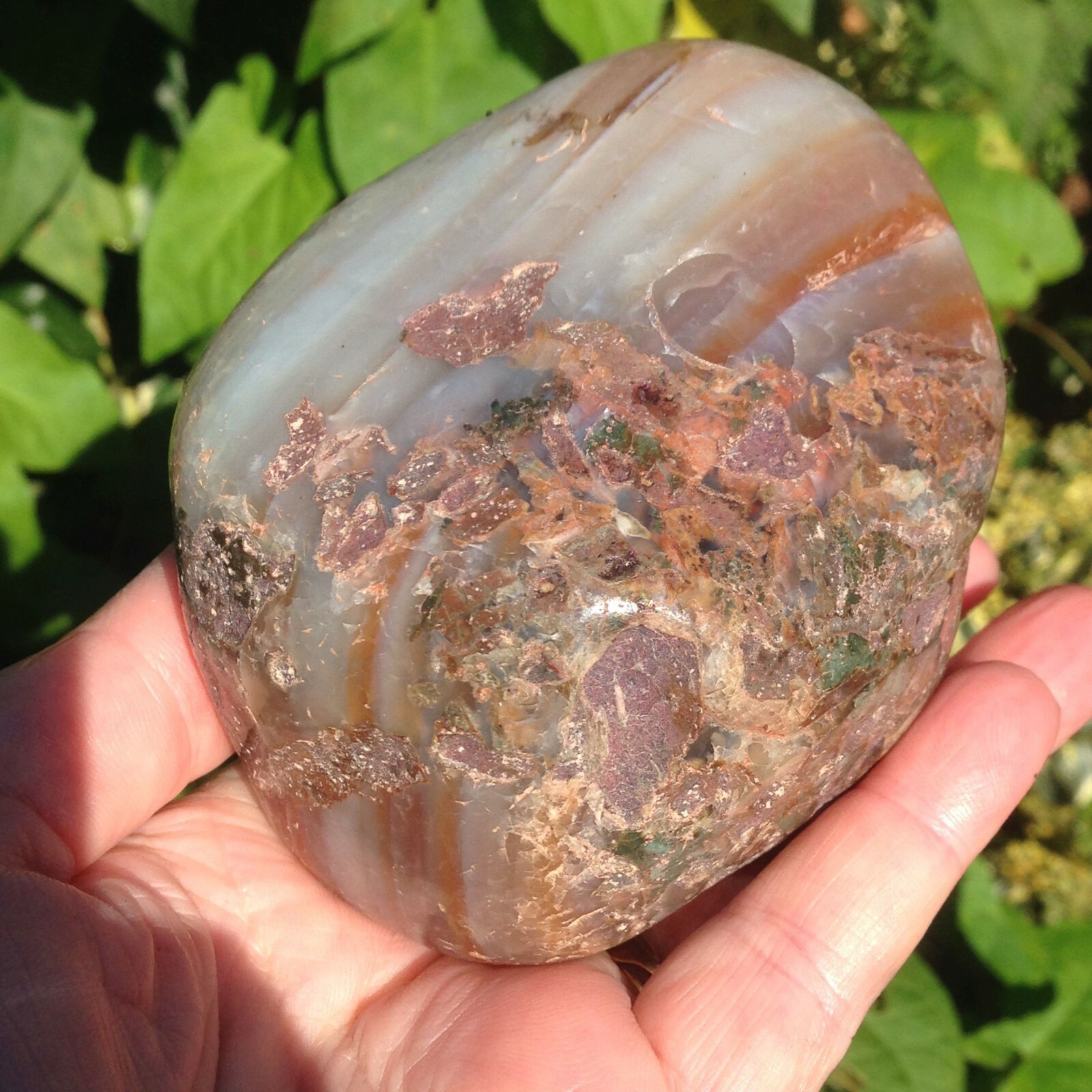 Large Rare Sardonyx Crystal Banded Agate Helps Stable Marriage 594g 9.5×7.3x6cm