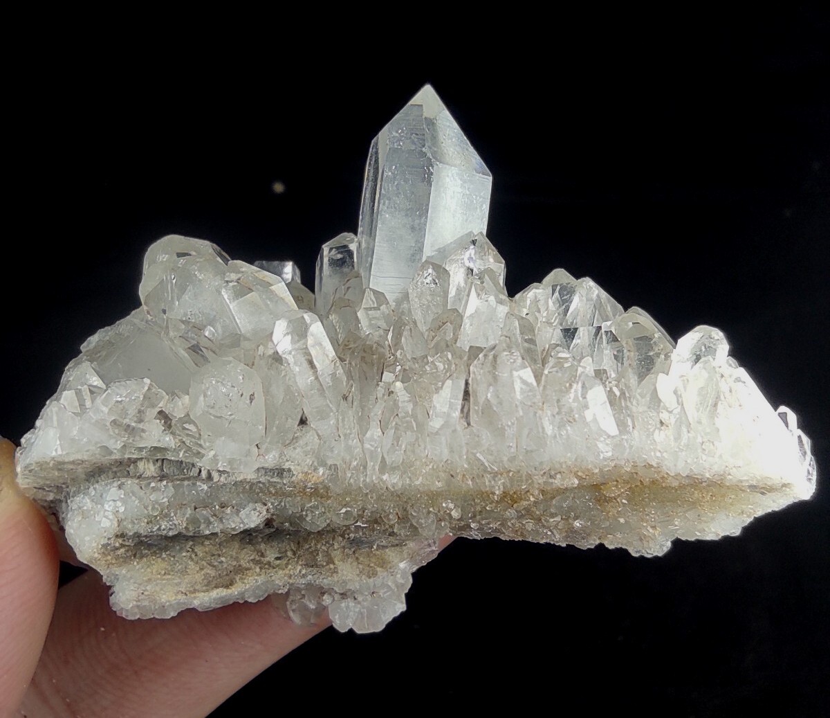 Quartz Crystals On Matrix From Baluchistan, Pakistan.