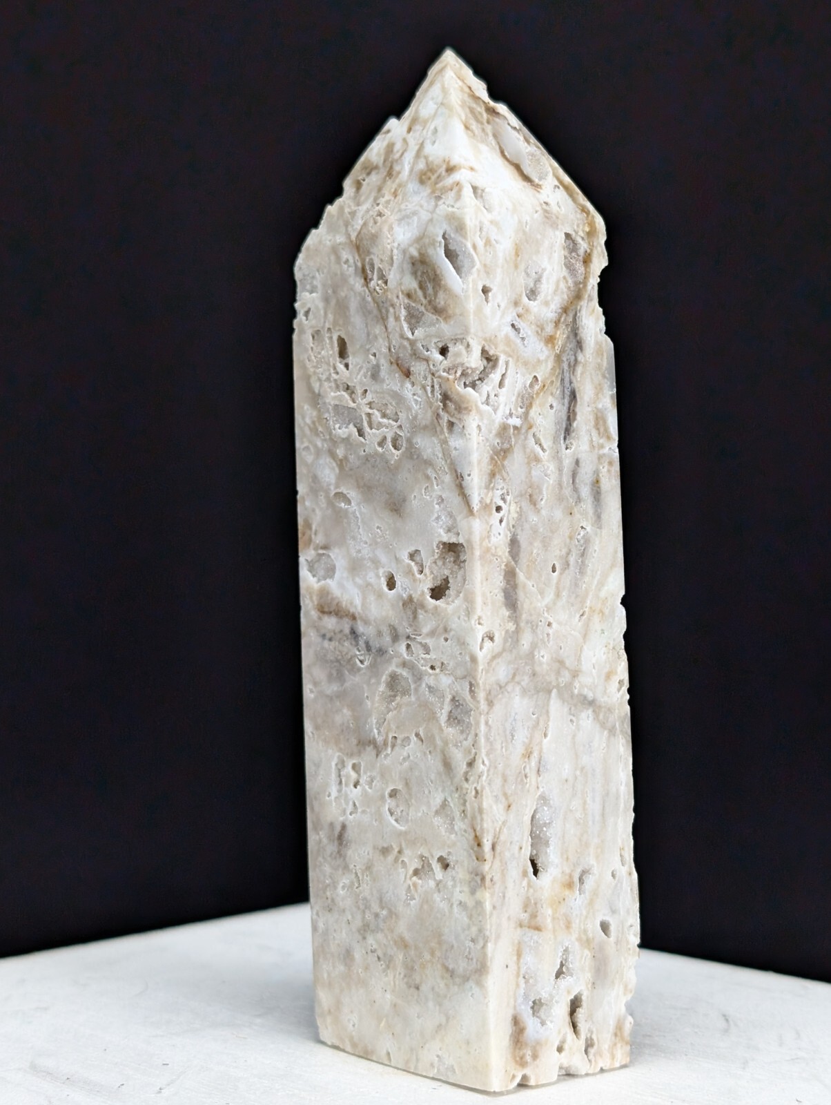 Sphalerite Tower Druzy Crystal Large Gemstone Point Wand