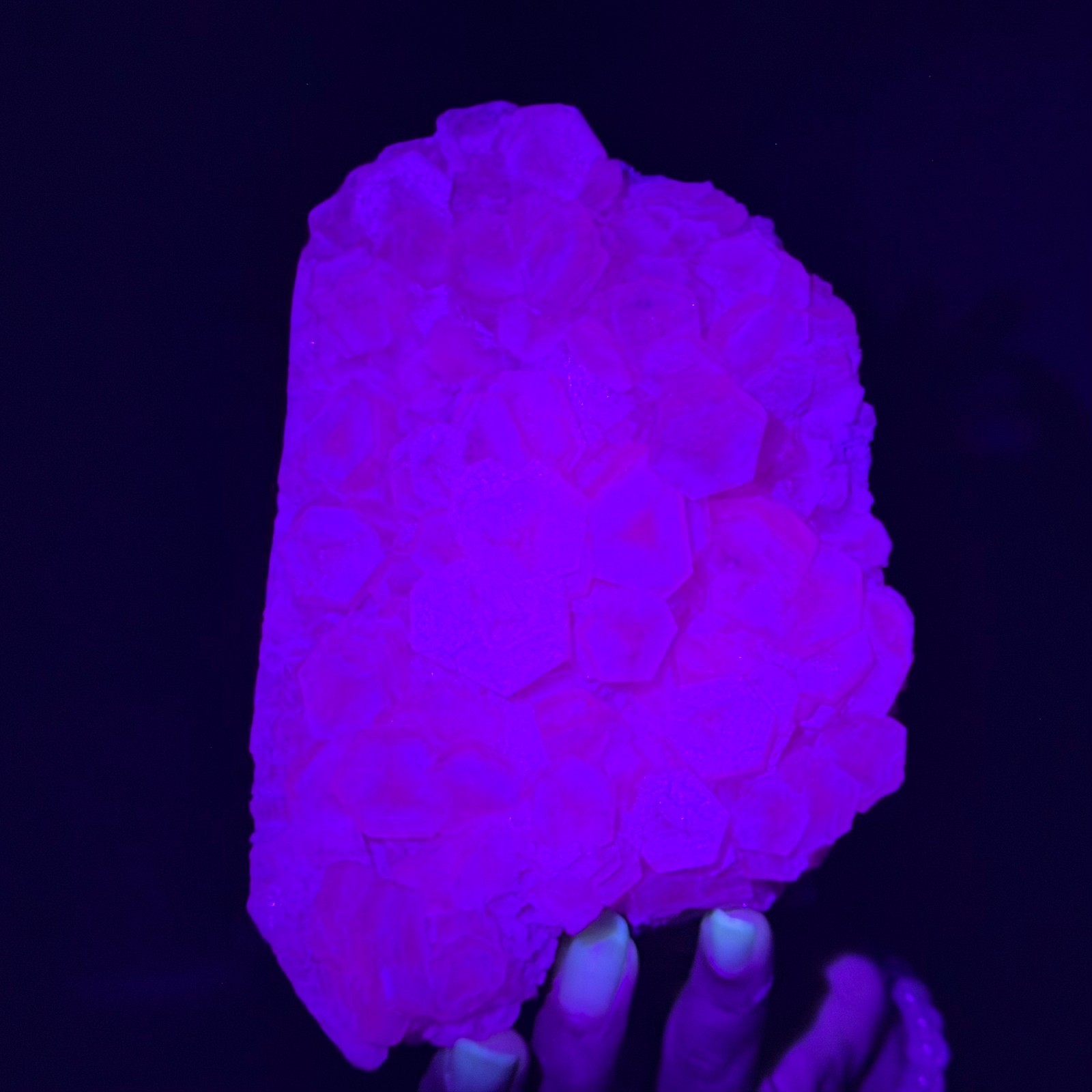2.20LB Natural String of Copper Coins Calcite/Fluorescent Glow Under UV Light