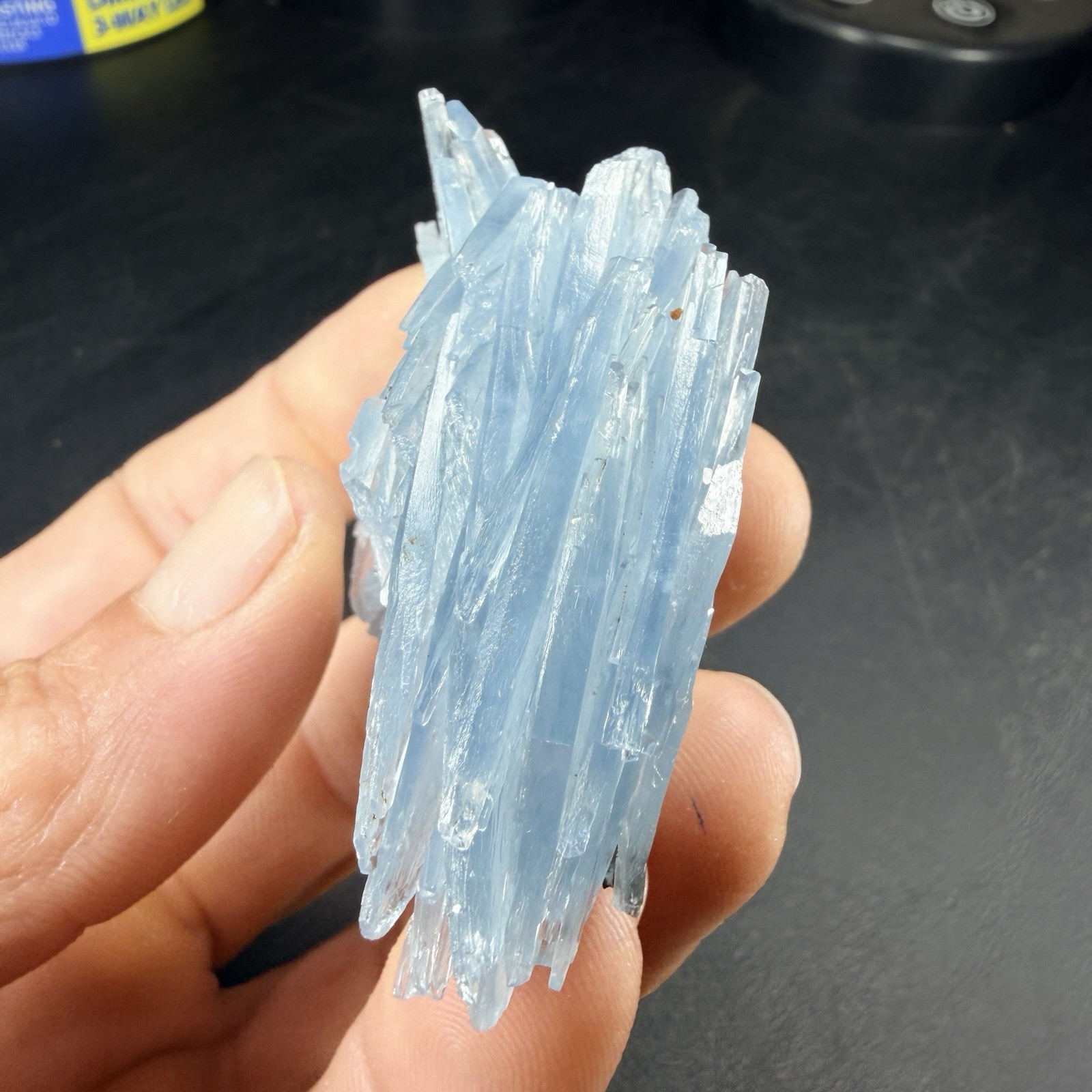 Blue Barite Crystal Blade Cluster from Morocco