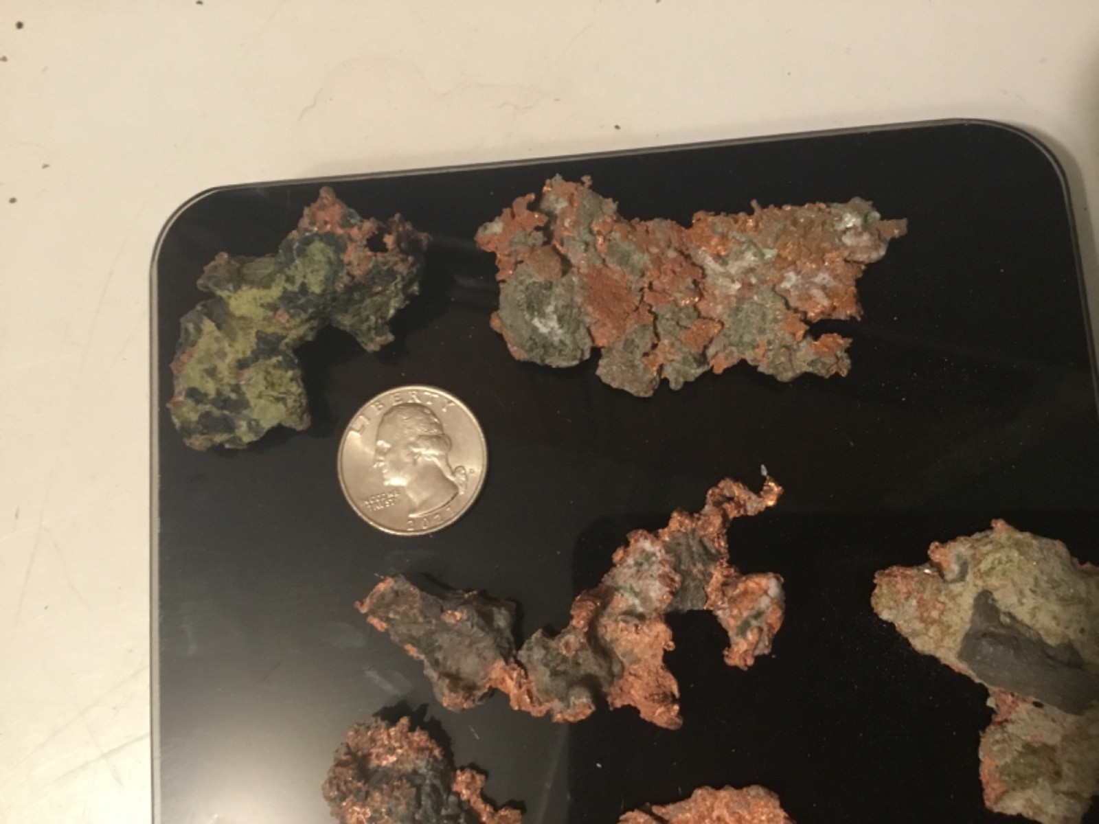 Lot of 6 Natural Copper Nugget Specimens Michigan .