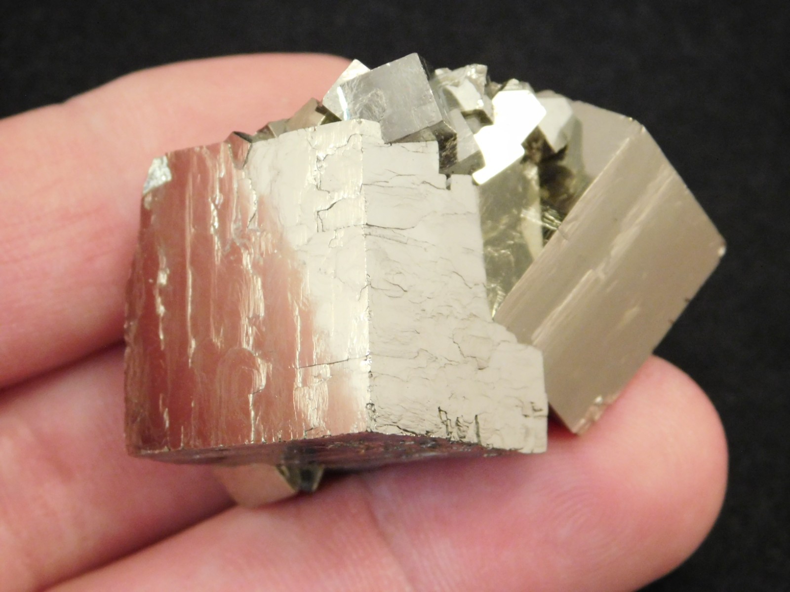 PYRITE Crystal CUBE Cluster 100% Natural Huanzala Mine Peru 84.9gr