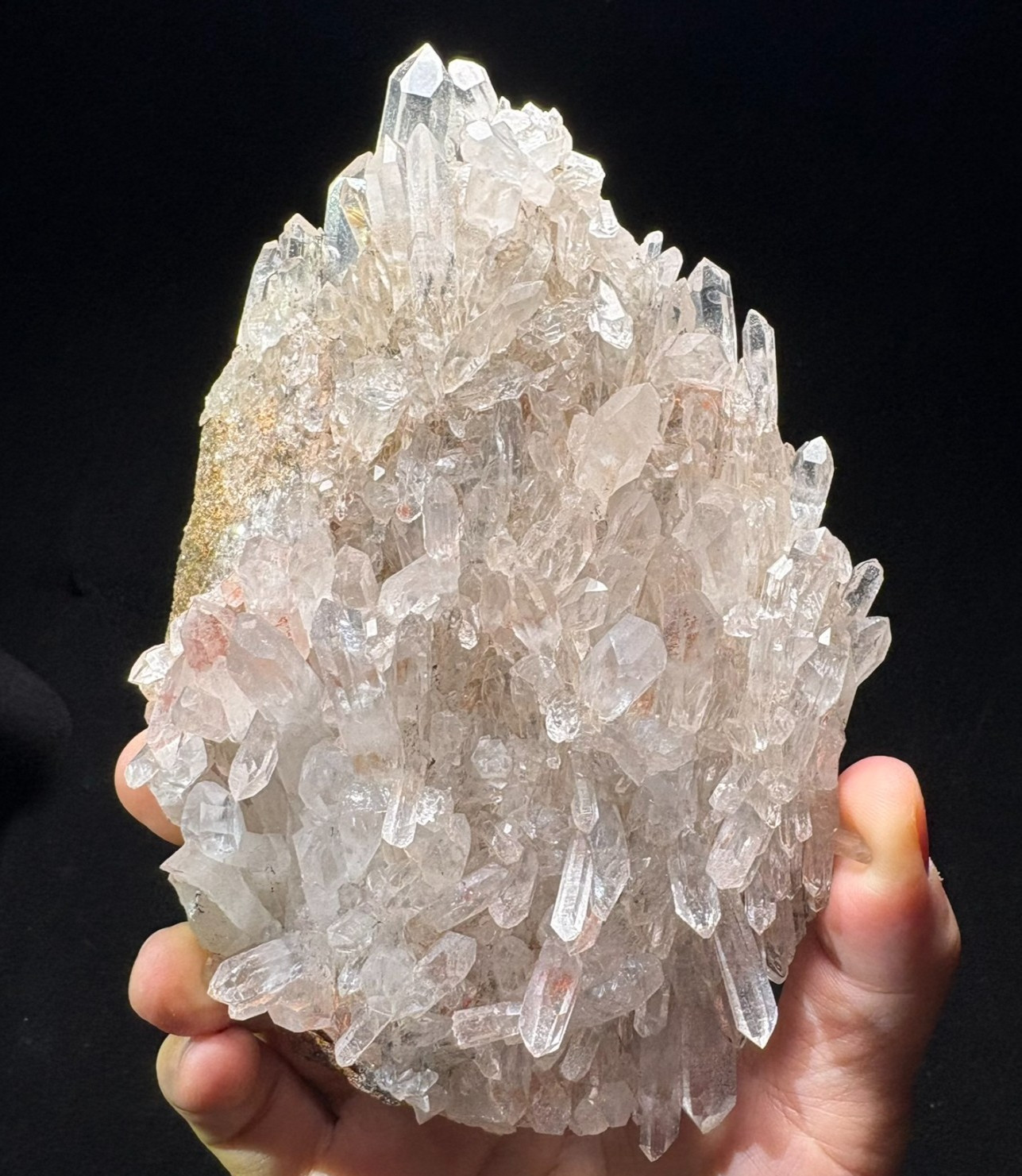 Natural Clear Quartz Cluster Specimen Raw Mineral Crystal Healing Energy Clarity