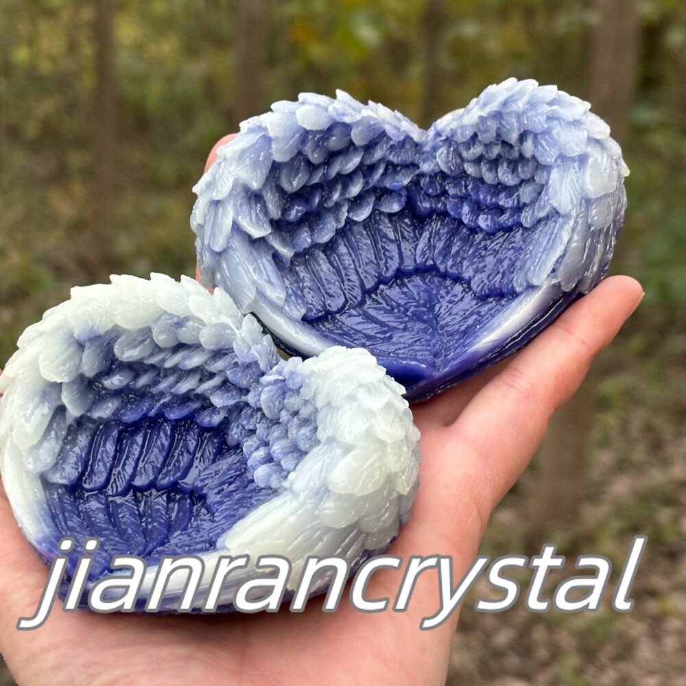 3.5” Luminous Stone Resin Carved Decoration Mermaid Skull Reiki Healing Gift 1pc