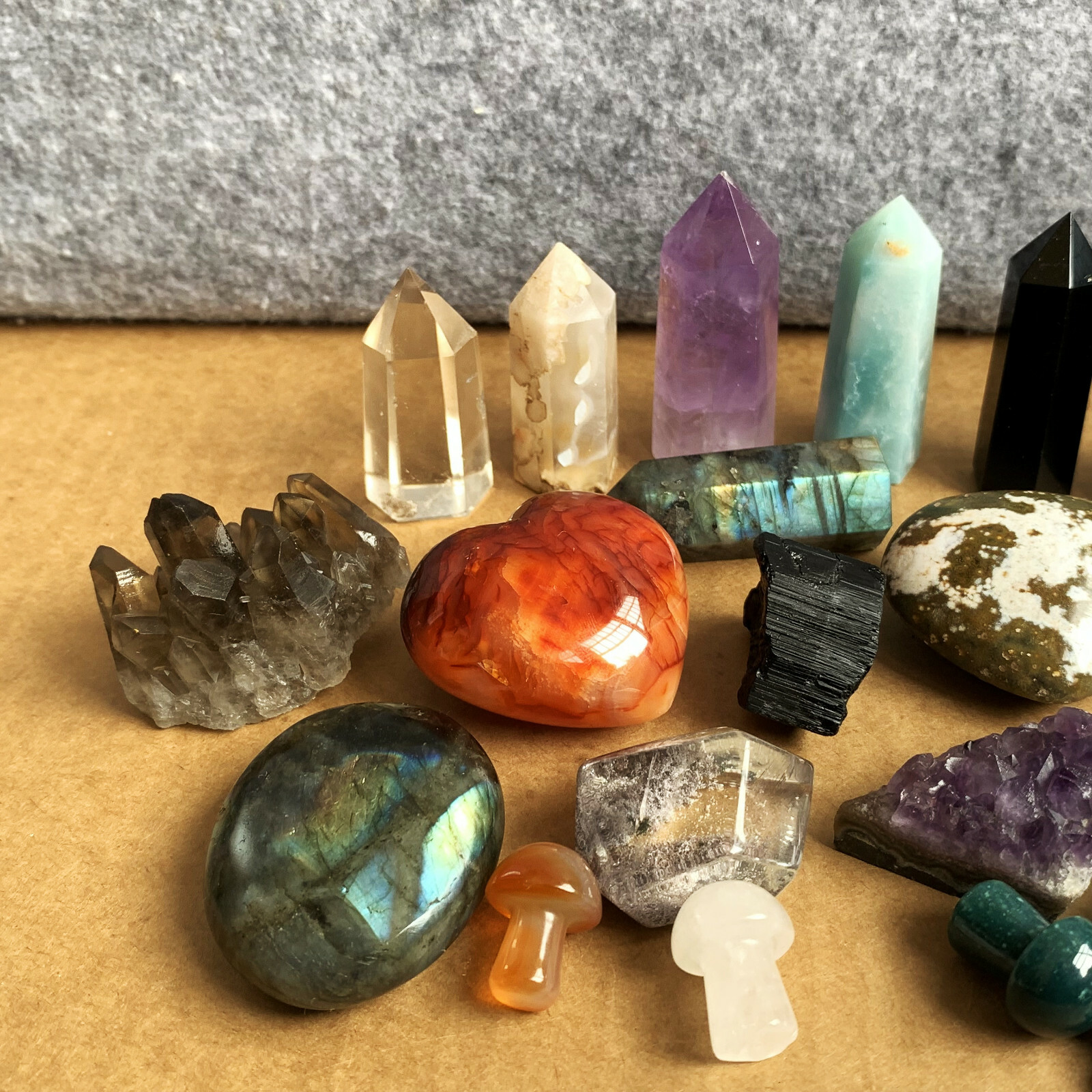 A lot natural quartz crystal obelisk wand point mineral specimen healing C625