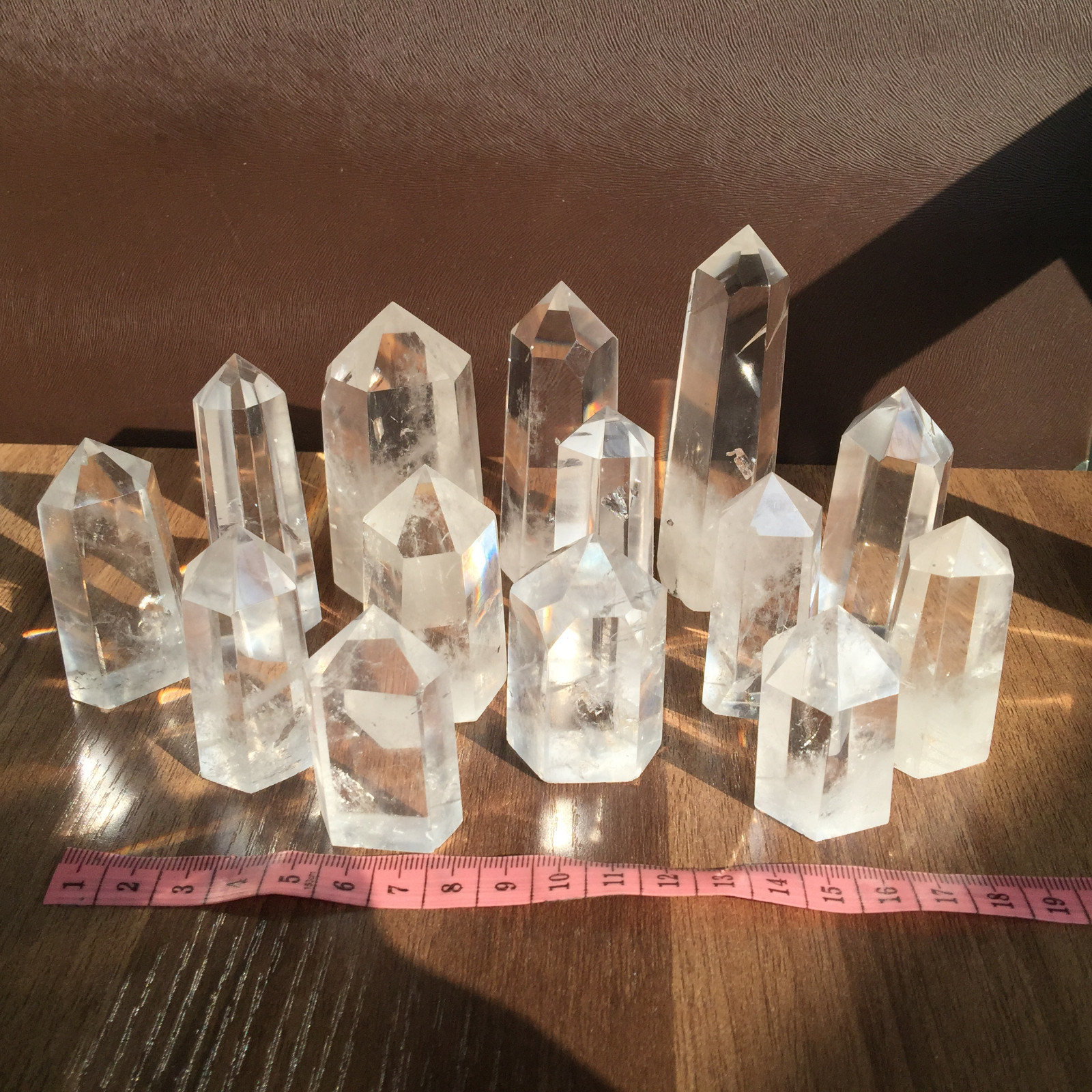 A lot natural clear quartz obelisk white crystal wand point healing random 2.2LB