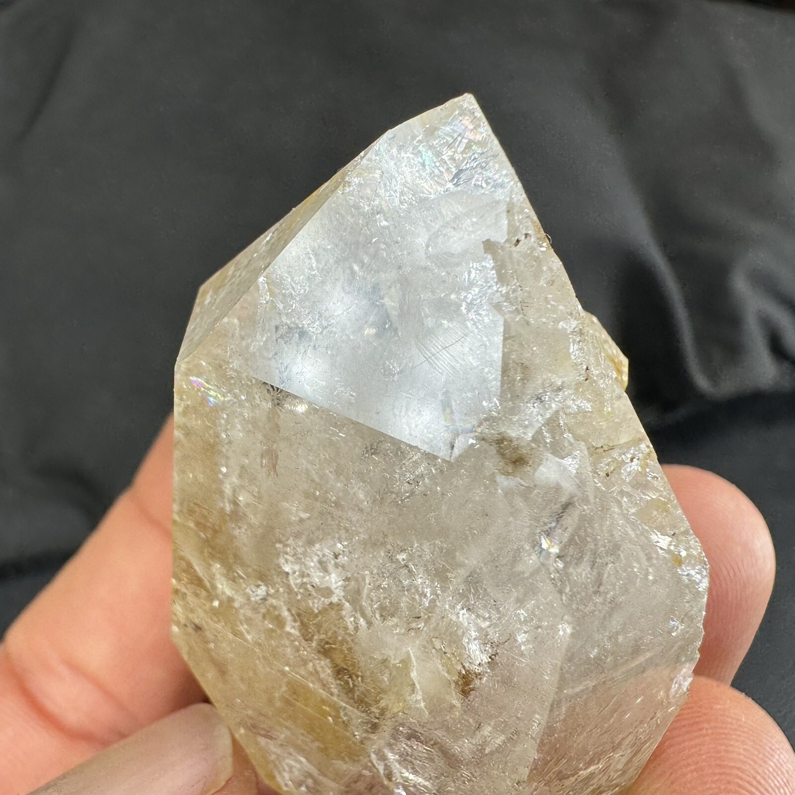 Herkimer Diamond Quartz Crystal Point / from New York