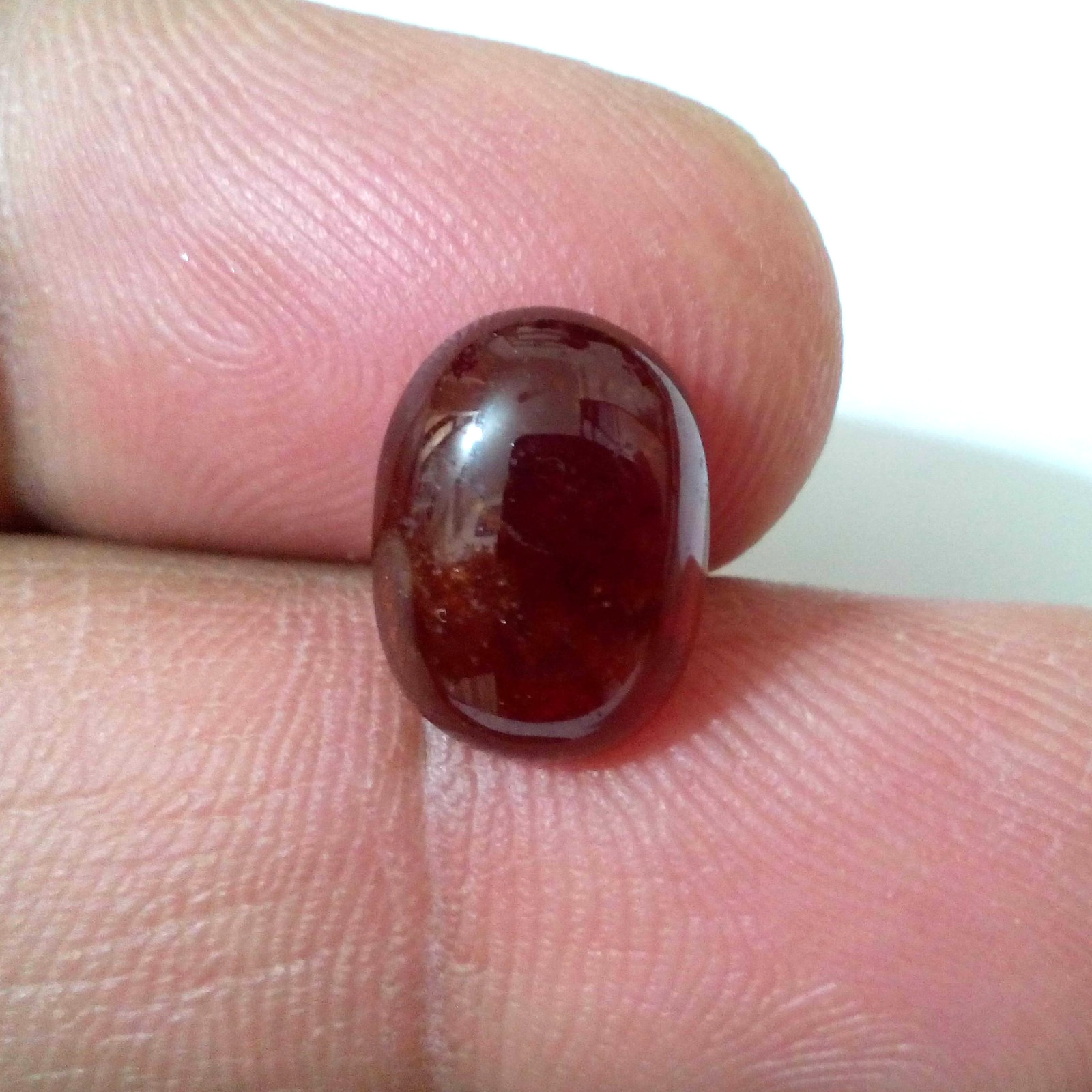 Outstanding AAA+ Hessonite Red Garnet Cabochon Oval 5 Crt Loose Gemstone