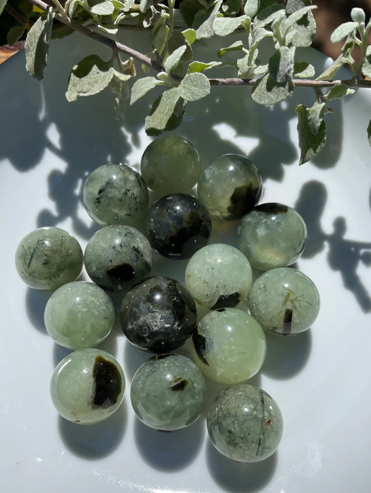 Beautiful Prehnite/Epidote Mini Sphere *22-23mm *Cleansing *Peace *Protection