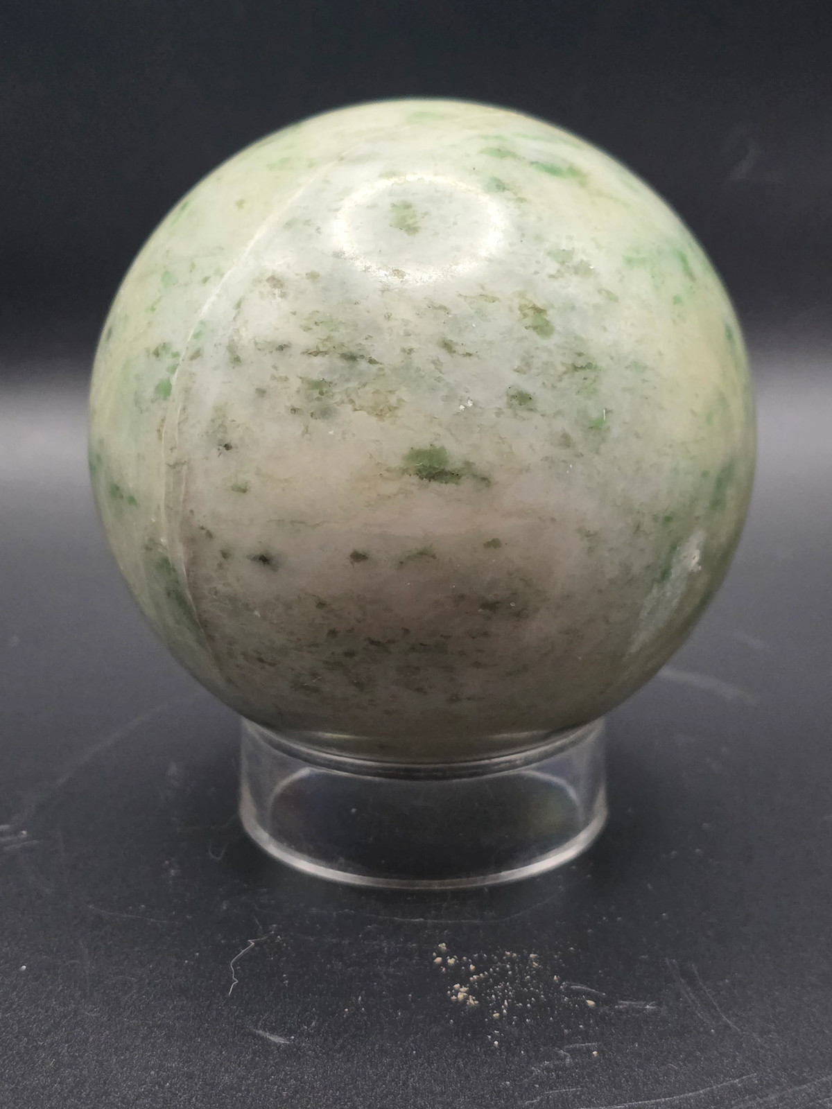 Hydrogrossular garnet sphere! 76.7mm, 3 inches, 1.12 pounds