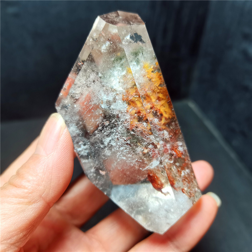 Rare Natural Garden Phantom Quartz Scenic Quartz Energy Crystal Healing CY48