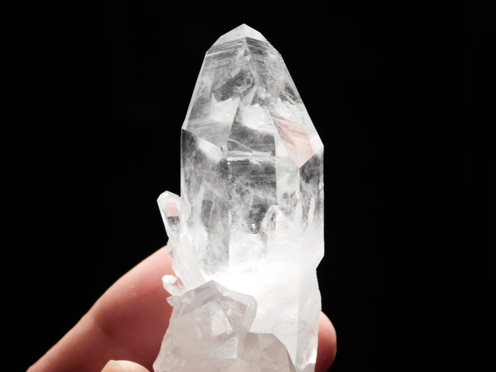 RAINBOWS TRANSLUCENT Quartz Crystal Cluster Collier Creek ARKANSAS 103gr