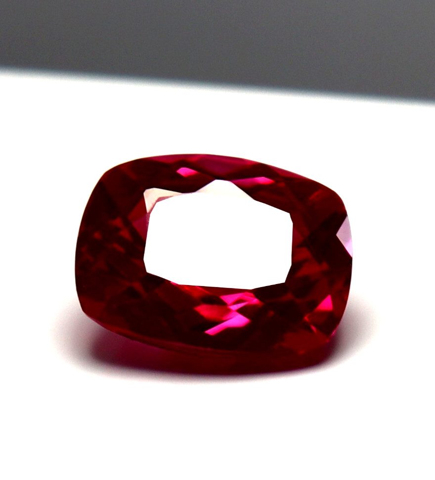 Natural Cushion Cut Pink Spinel Loose Certified Gemstone 8.05 Ct