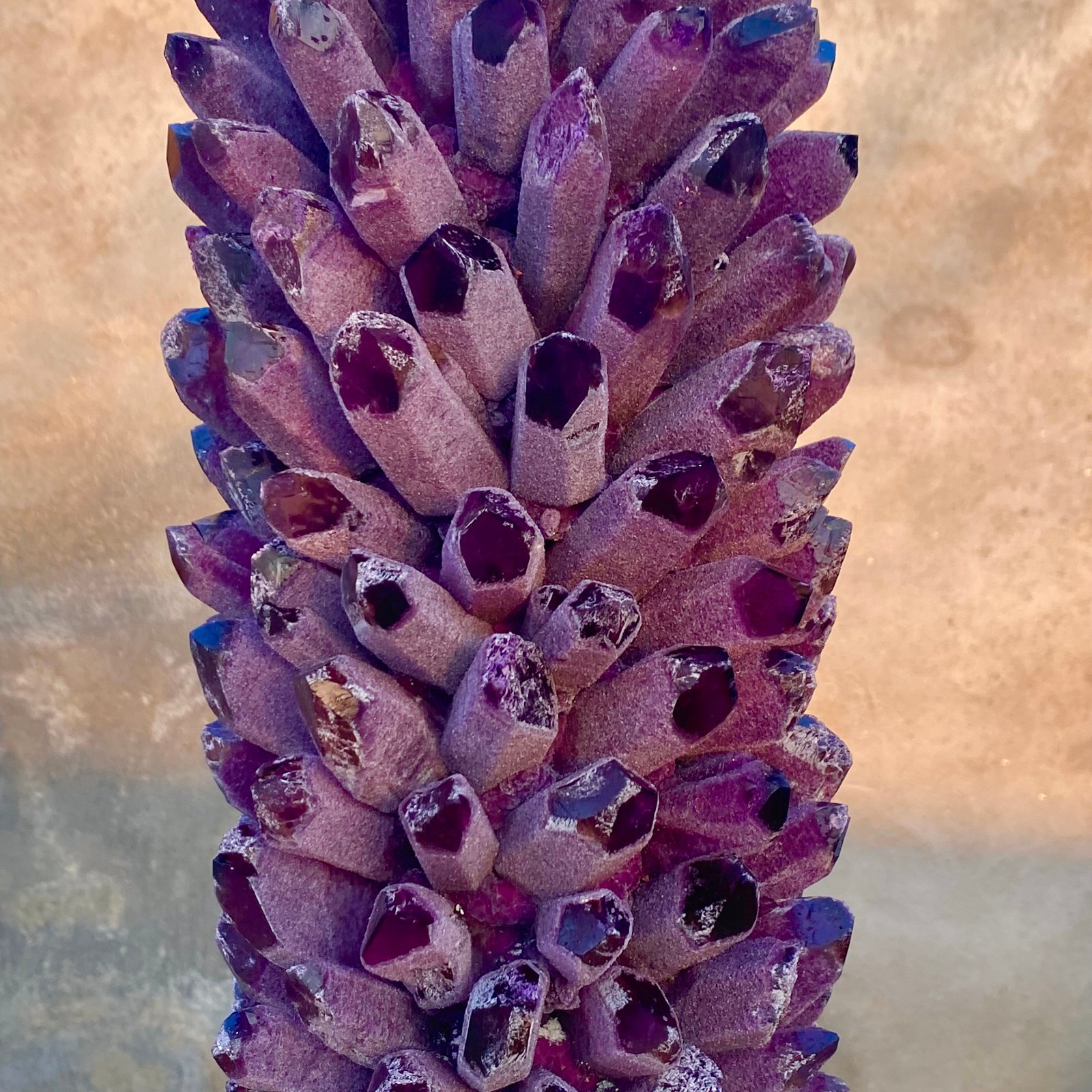 27.88LB New find purple phantom crystal quartz cluster mineral specimen healing