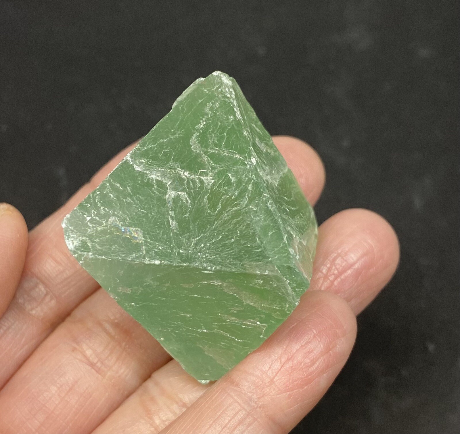Fluorite Octahedron Green 66g, Aura, Feng Shui, Crystal Healing