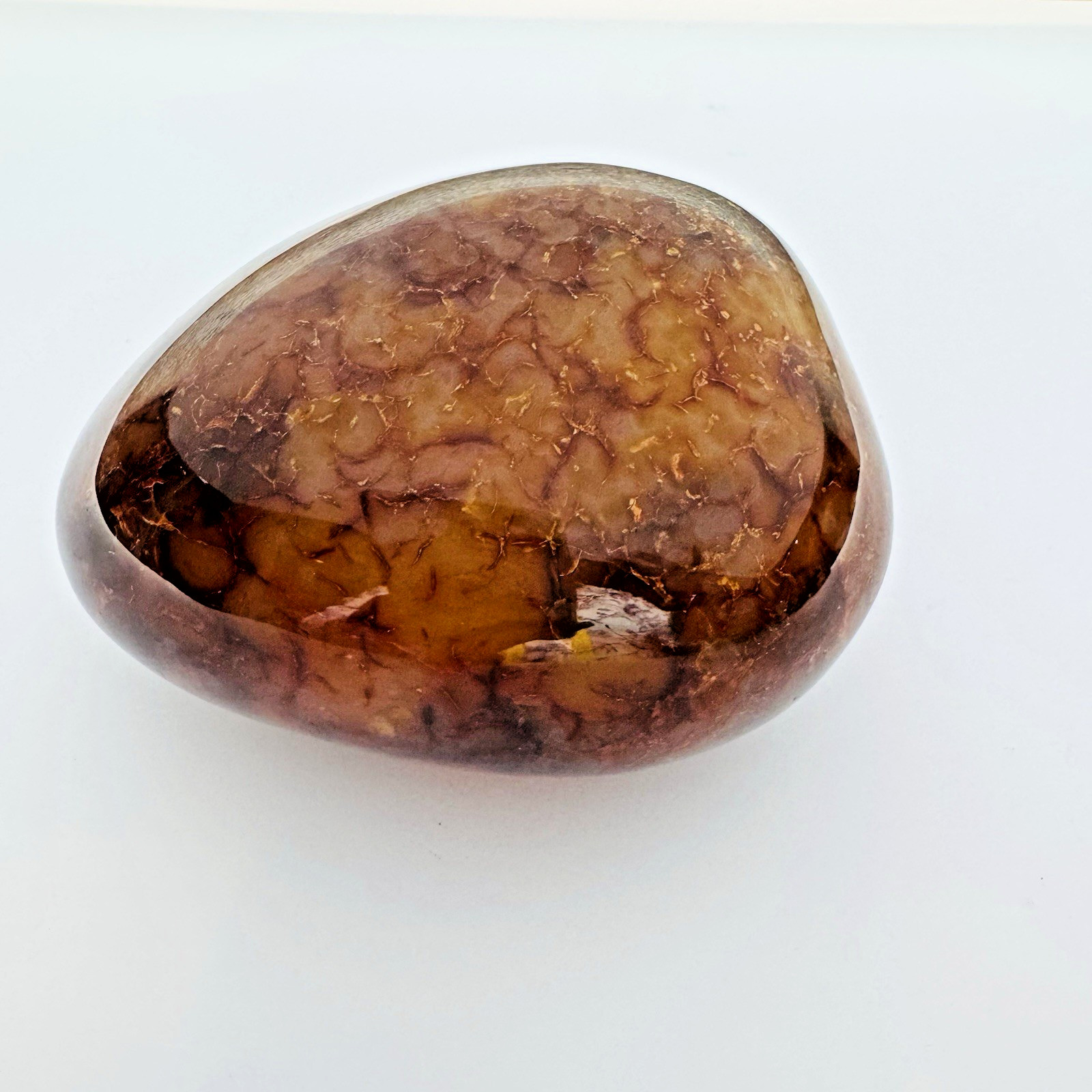 Large Carnelian Agate Freeform Polished Stone Madagascar 2.7lb Crystal Decor