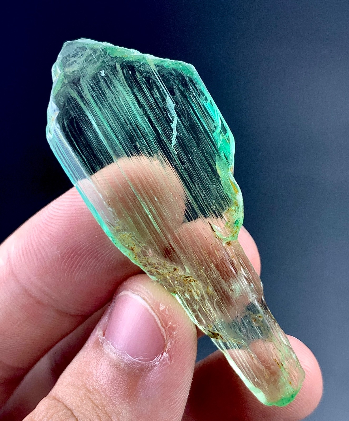 57 Carat Hiddenite kunzite Crystal specimen From Afghanistan