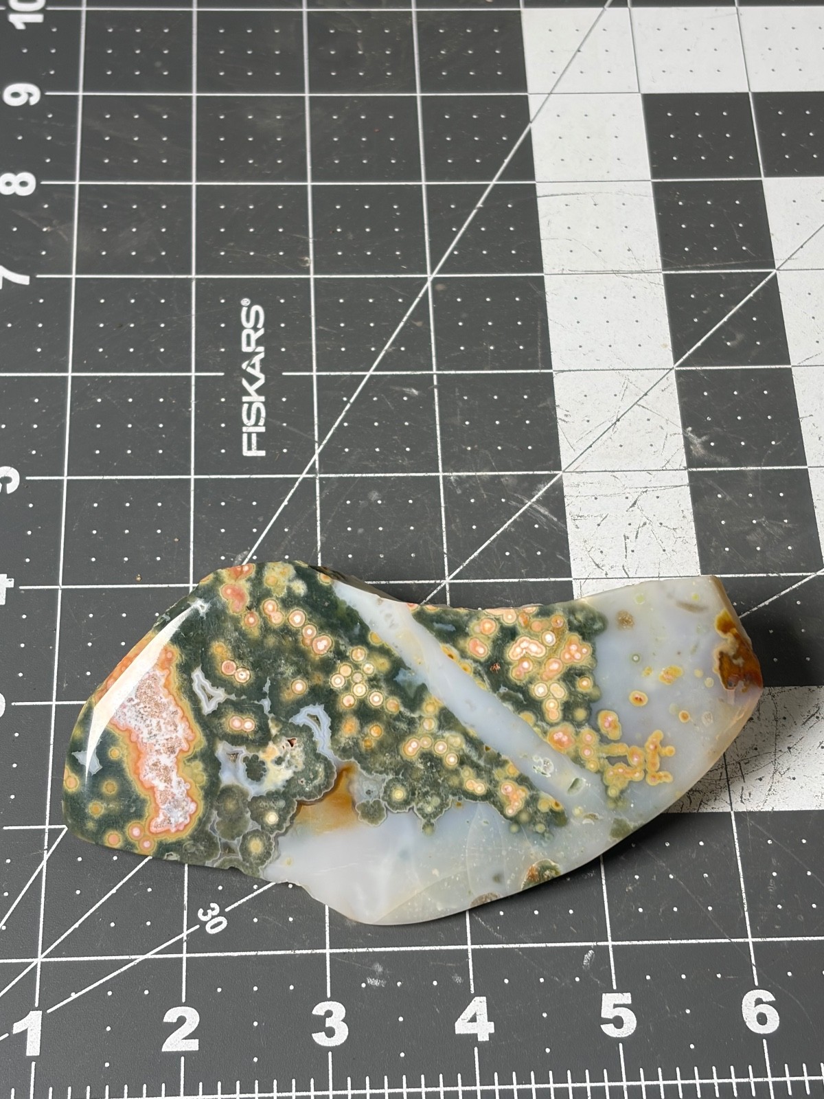 Excellent Ocean Jasper Old Stock Face Polished Free Form Orbs