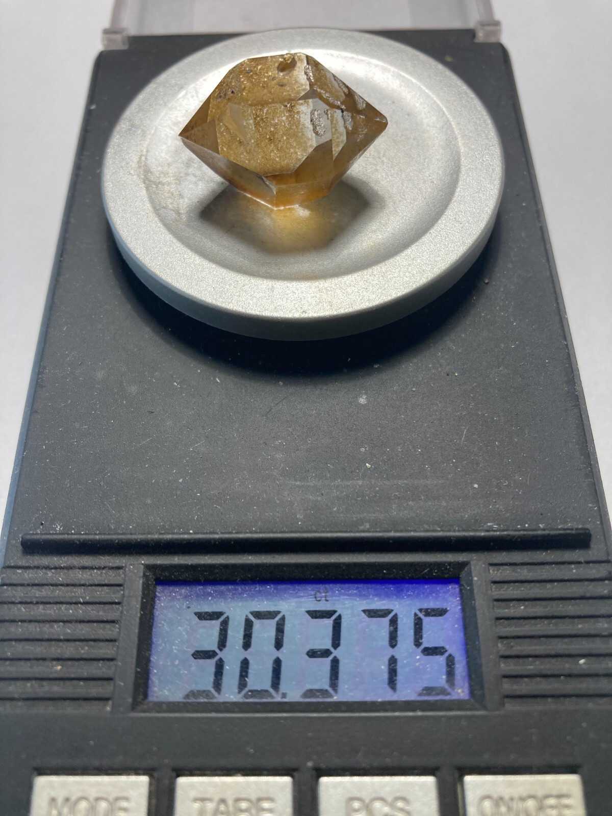 Herkimer NY AA + Diamond NEW TREASURE BOX 23mm x 16mm, 30.38 ct sec B3