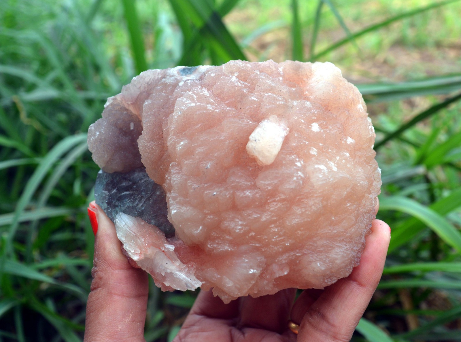 stilbite crystals w/ apophyllite minerals specimen f-2