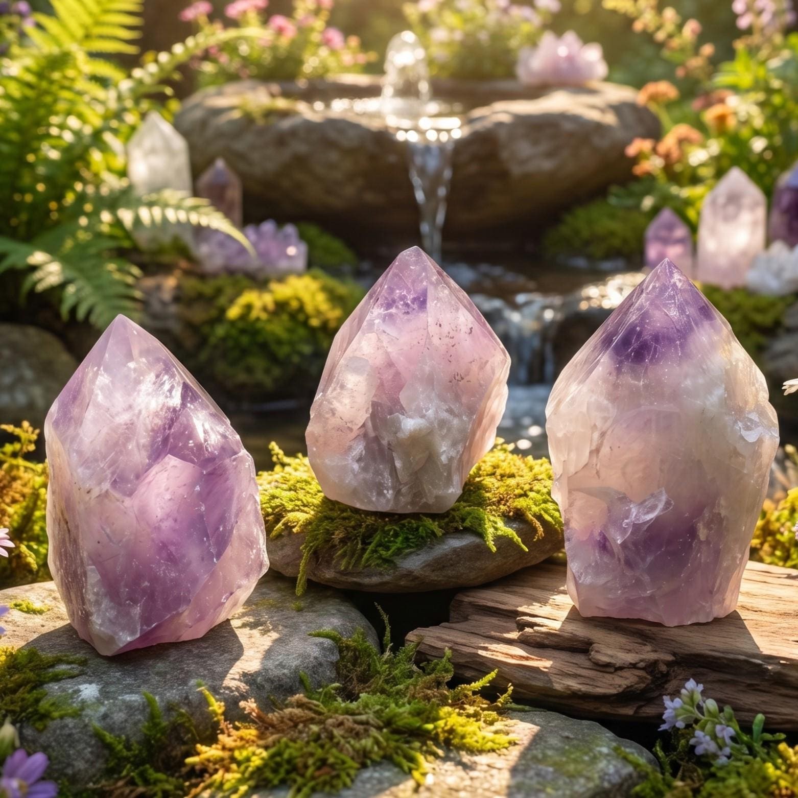 Amethyst Crystal Standing Tower Point Large Natural Brazil Mineral Specimen