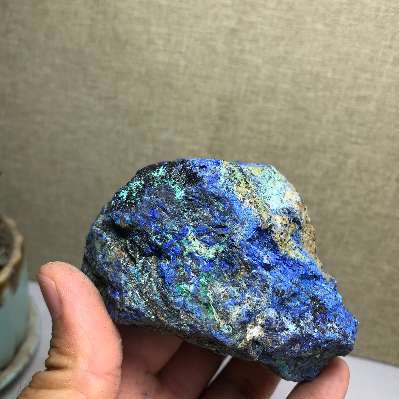 278g Natural Azurite Malachite gemstone Rough original Crystal Specimen A4872