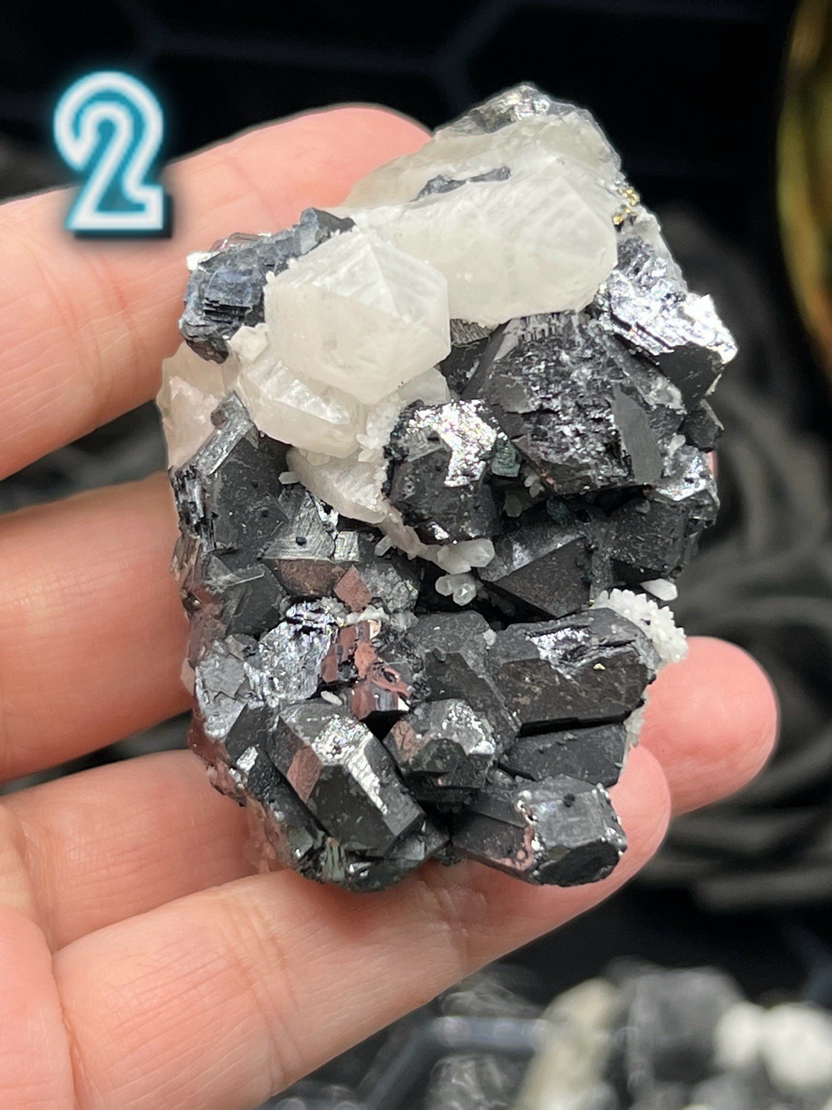 Natural Galena & Quartz Inner Mongolia* Some Fluorite uvreactive* Free ship gift