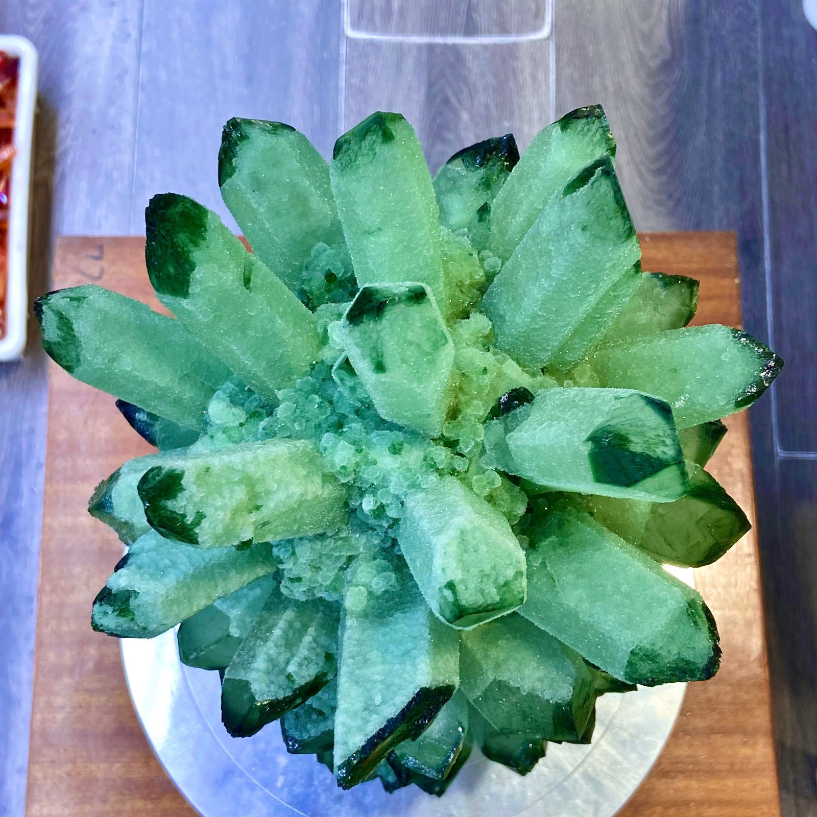 25LB New Find Green Phantom Quartz Crystal Cluster Mineral Specimen Healing