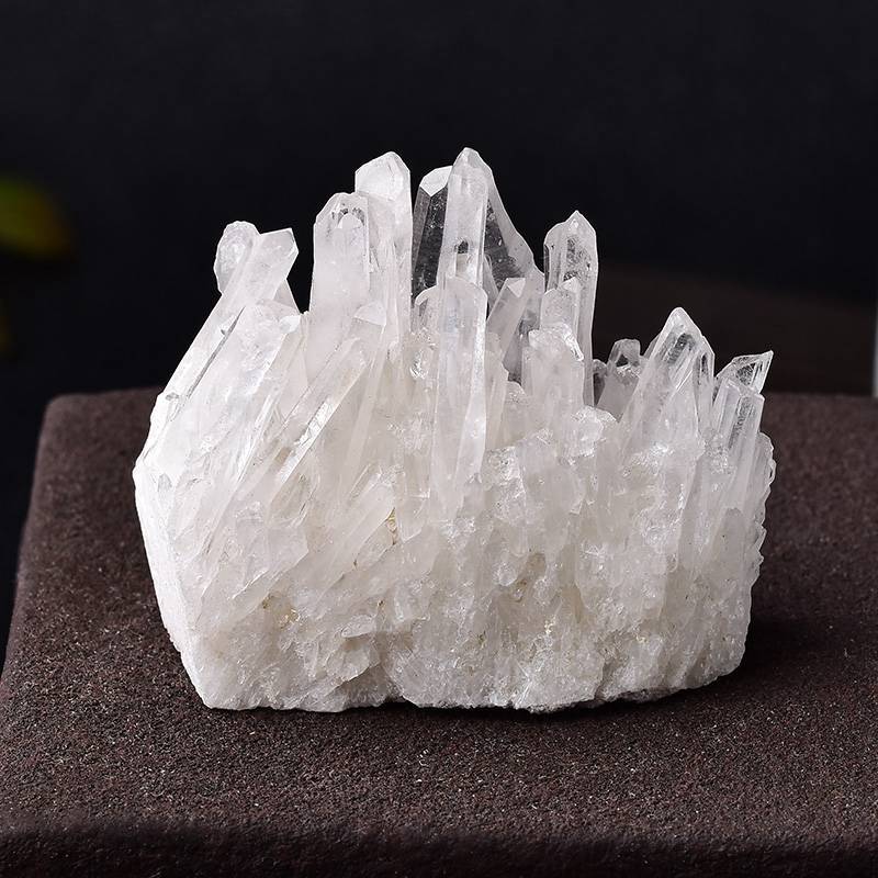 Large Natural Clear Quartz Crystal Cluster Mineral Stone Druzy Geode Specimen